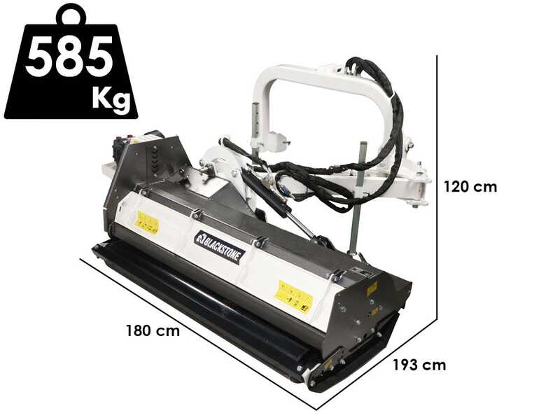 BlackStone BVH 140 H - Trituradora lateral de brazo para tractor - Serie medio-pesada