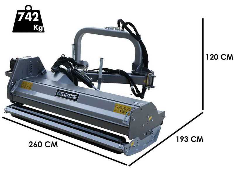 BlackStone BVH 220 H - Trituradora lateral de brazo para tractor - Serie pesada
