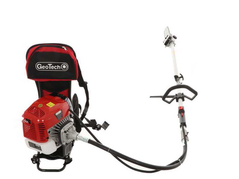 GeoTech GT-2 58 BP - Desbrozadora de mochila multifunci&oacute;n de gasolina