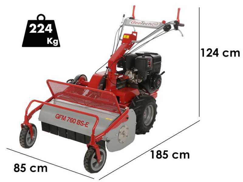 GeoTech-Pro GFM 760 BS-E - Desbrozadora profesional de martillos - B&amp;S XR2100