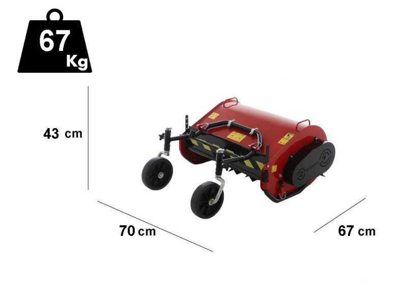 Trituradora serie pesada 60 cm para motocultor de 2 ruedas m&iacute;nimo 8 HP