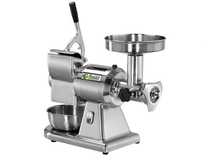 Fimar TC12T  - Picadora de carne el&eacute;ctrica - Rallador integrado - grupo de trituraci&oacute;n en inox -400V