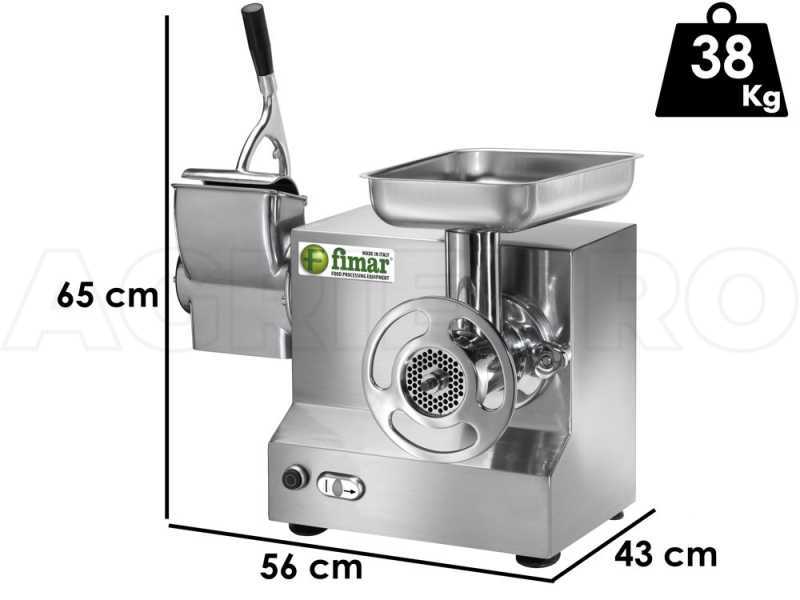 Fimar TC22AT - Picadora de carne el&eacute;ctrica - Rallador integrado - grupo de trituraci&oacute;n de aluminio - 400V