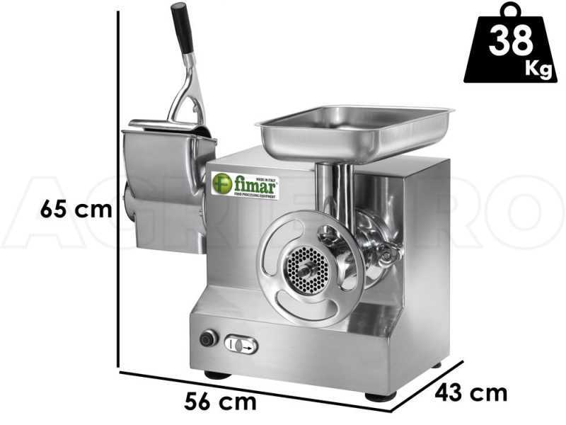 Fimar TC22AT  - Picadora de carne el&eacute;ctrica - Con rallador integrado- Grupo trituraci&oacute;n en aluminio - 230V