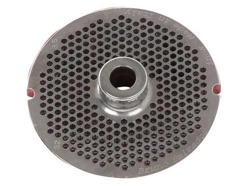 Placa para picadora de carne N.22 - agujeros de  &Oslash; 3.5 mm - di&aacute;metro placa 82mm