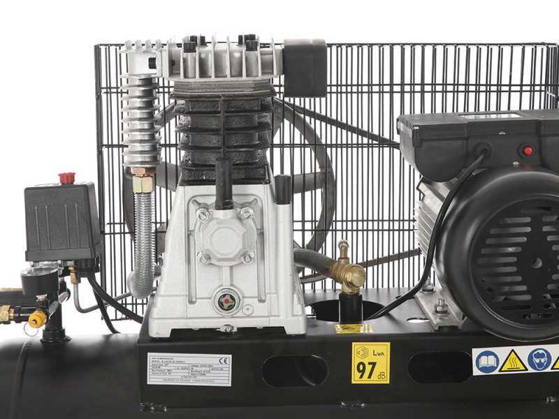 BlackStone B-LBC 50-20 - Compresor de aire el&eacute;ctrico de correa - Motor 2 HP - 50 lt