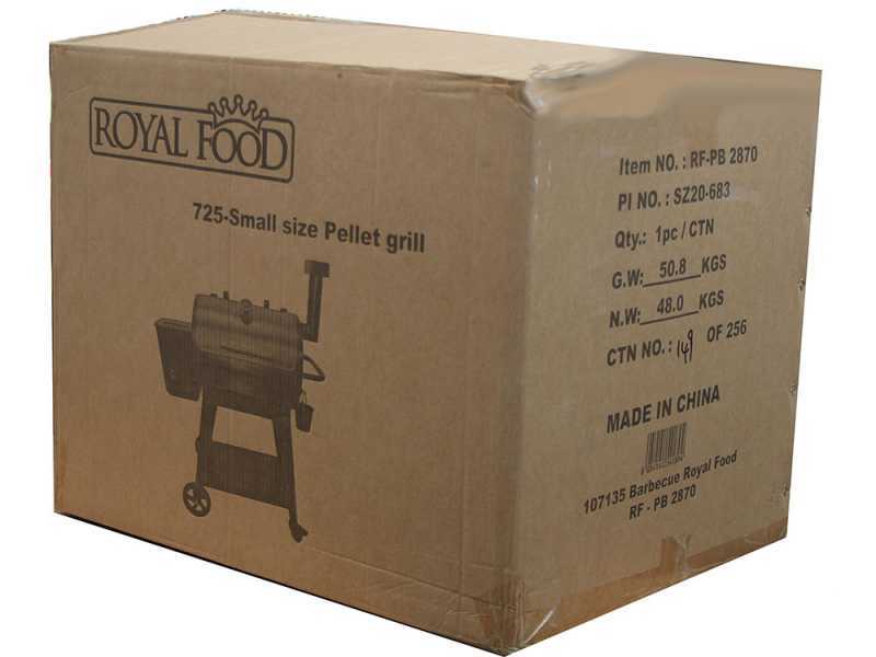 Royal Food RF-PB 2870 - Barbacoa para pellet
