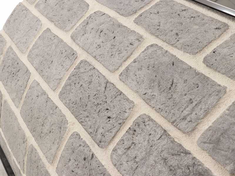 Horno de le&ntilde;a para pizza para exterior Family Stone Grigio - 4 pizzas