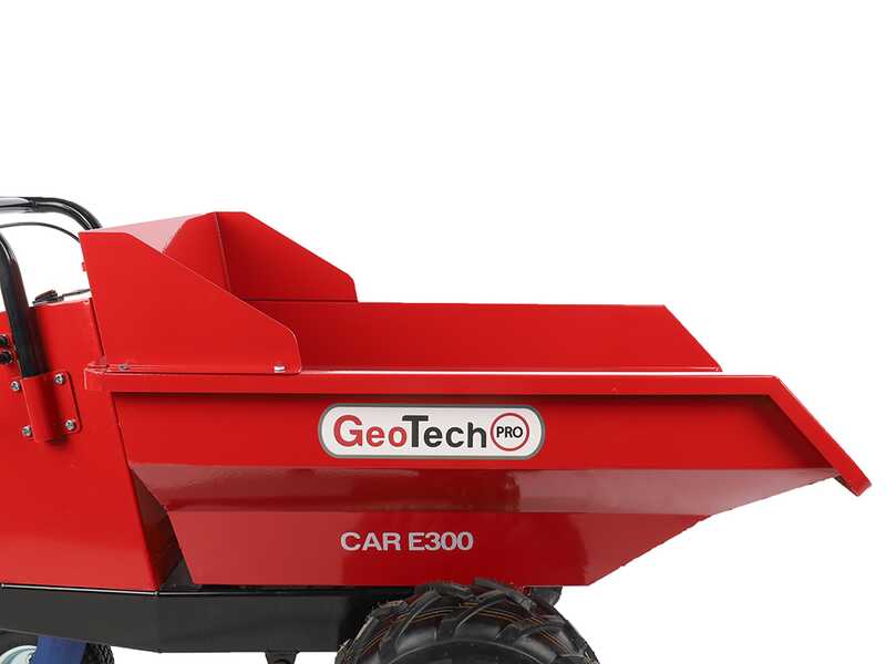 Carretilla de ruedas a bater&iacute;a GeoTech Pro Mini Dumper Car E300 - Caja dumper 300 Kg