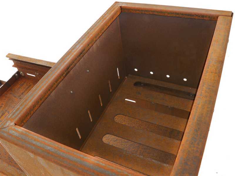 Top Line Flipper 50 - Barbacoa para le&ntilde;a y carb&oacute;n de corten
