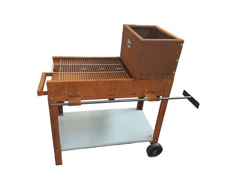 Top Line Flipper 50 - Barbacoa para le&ntilde;a y carb&oacute;n de corten