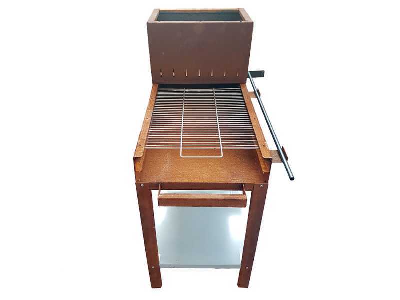 Top Line Flipper 50 - Barbacoa para le&ntilde;a y carb&oacute;n de corten