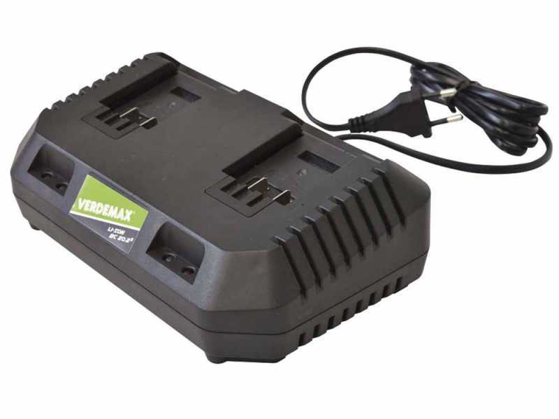 Cargador de bater&iacute;as Verdemax doble de 20V 2Ah
