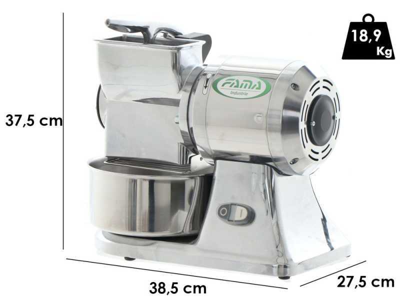 Fama GS - Rallador El&eacute;ctrico Profesional en aluminio pulido - 750W