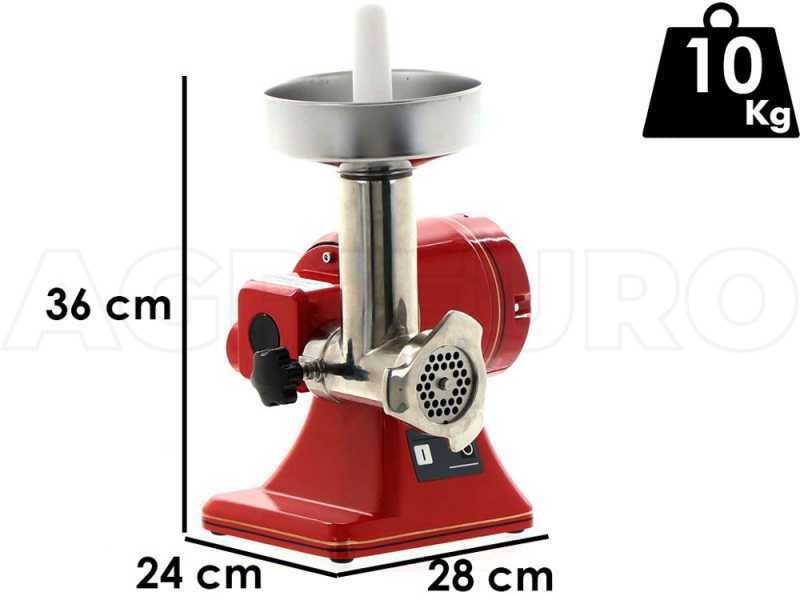 Fama TS8R Retr&ograve;- Picadora de carne el&eacute;ctrica - estructura de aluminio - Grupo trituraci&oacute;n en aluminio - 230V 