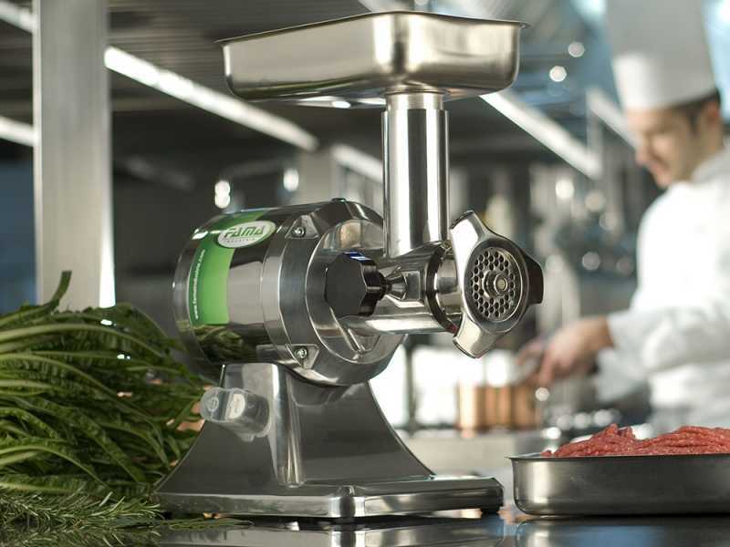 Fama TS12  - Picadora de carne el&eacute;ctrica - Grupo trituraci&oacute;n en inox - 230V 