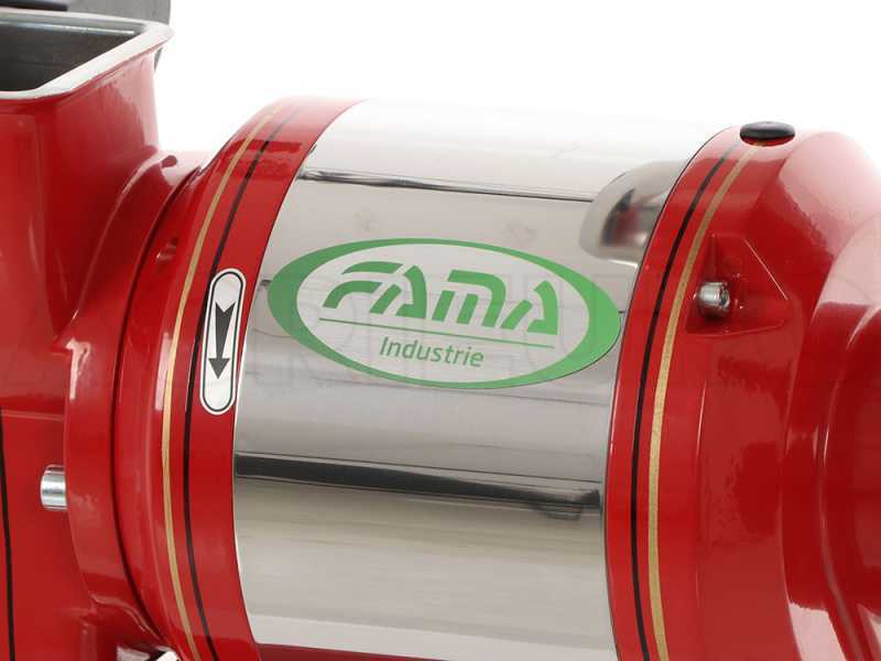 Fama TG12 Retr&ograve; - Picadora de carne el&eacute;ctrica - Con rallador integrado - Grupo trituraci&oacute;n en hierro fundido - 230V 