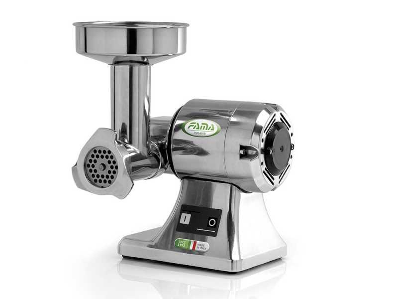 Fama TS8 - Picadora de carne el&eacute;ctrica - Cuerpo y unidad de triturado en Aluminio