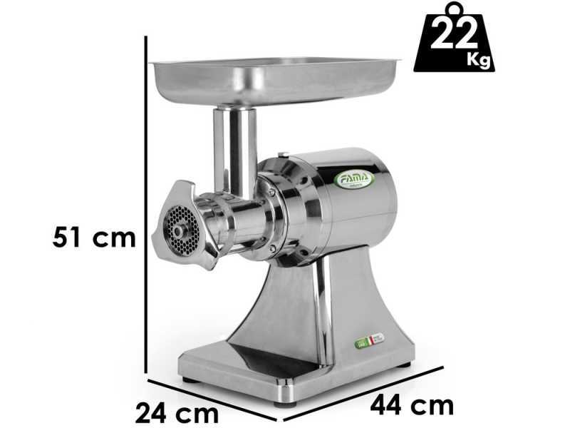 Fama TS22 - Picadora de carne el&eacute;ctrica - Grupo de triturado en hierro fundido - 400V