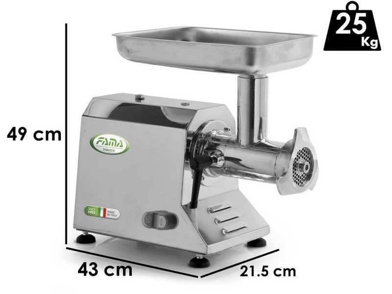 Fama TIK22 UNIKO - Picadora de carne el&eacute;ctrica - Cuerpo y grupo de triturado en acero Inox - 400V
