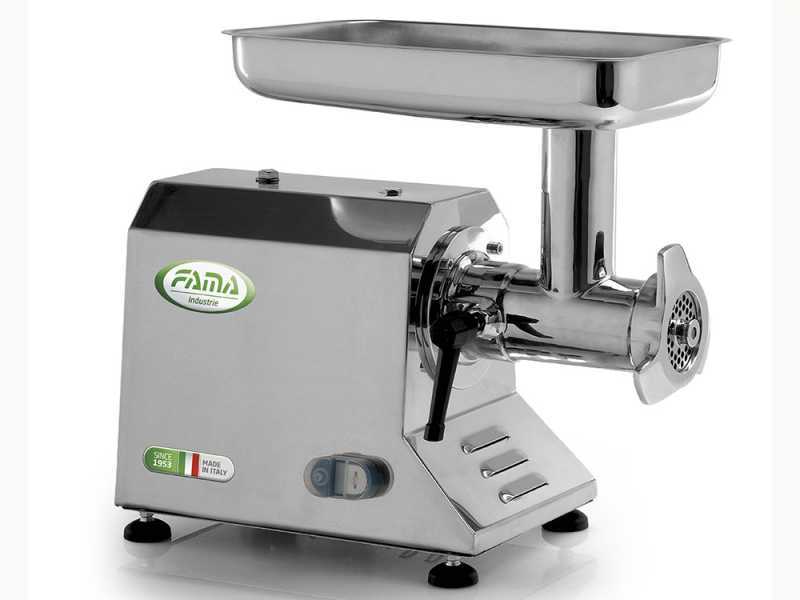 Fama TIK12 UNIKO - Picadora de carne El&eacute;ctrica - Cuerpo y grupo de triturado en acero Inox - 230V