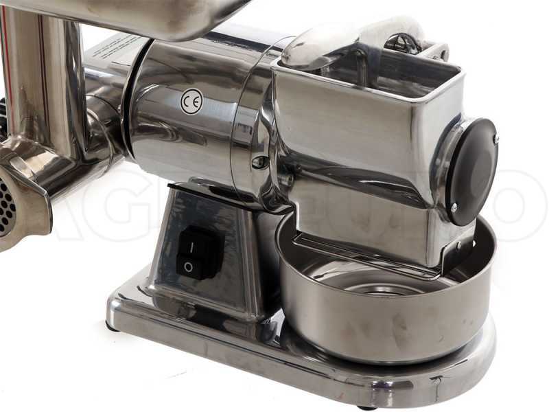 Fama TG8 - Picadora de carne el&eacute;ctrica - Rallador integrado - Grupo de triturado en aluminio