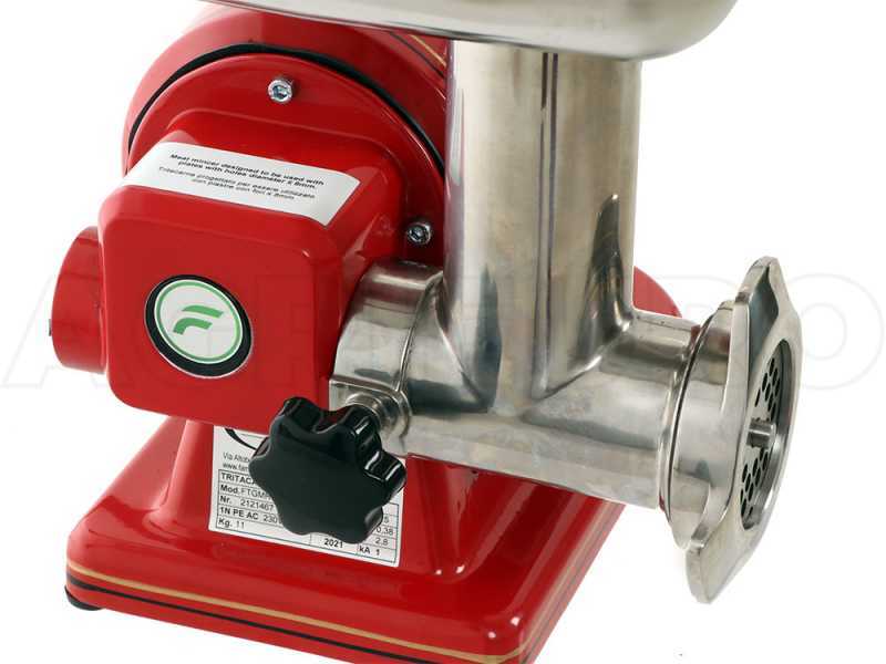 Fama TG8R RETR&Oacute; - Picadora de carne el&eacute;ctrica - Rallador integrado - Unidad de triturado en acero Inox