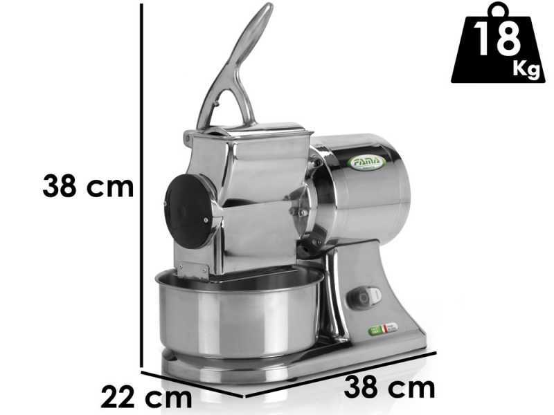 Fama GS - Rallador El&eacute;ctrico Profesional en aluminio pulido - 750W