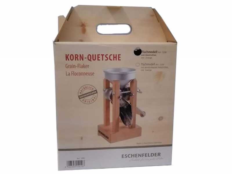 Eschenfelder 1200 aluminio 150g - Molino manual para copos con rodillos de acero inoxidable