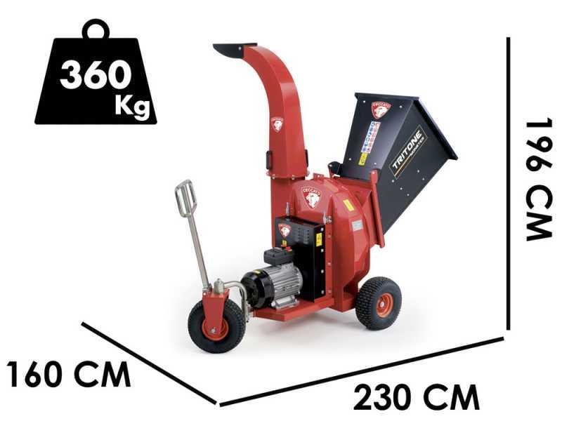 Ceccato Tritone Monster Electric - Biotrituradora el&eacute;ctrica - Trif&aacute;sica - 12.5 HP