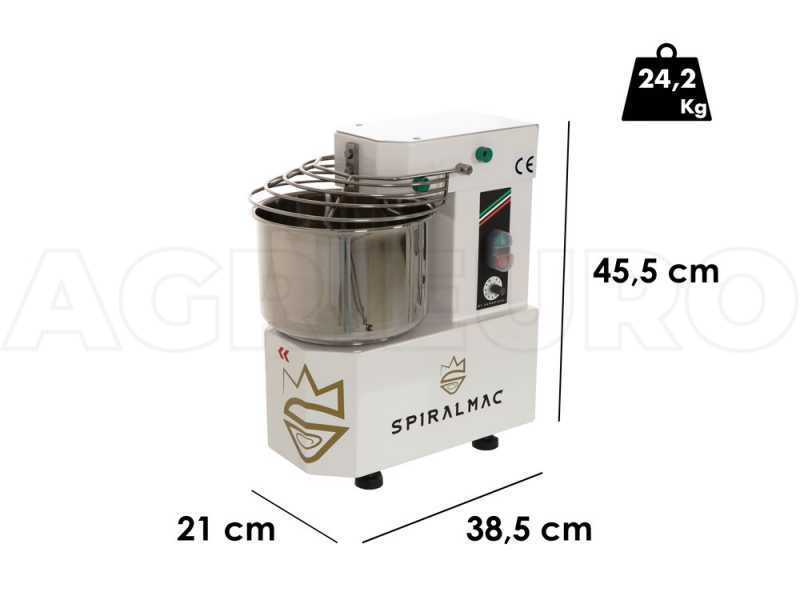 SPIRALMAC SV5VV - Amasadora de espiral 10 velocidades -Monof&aacute;sica - 5 kg