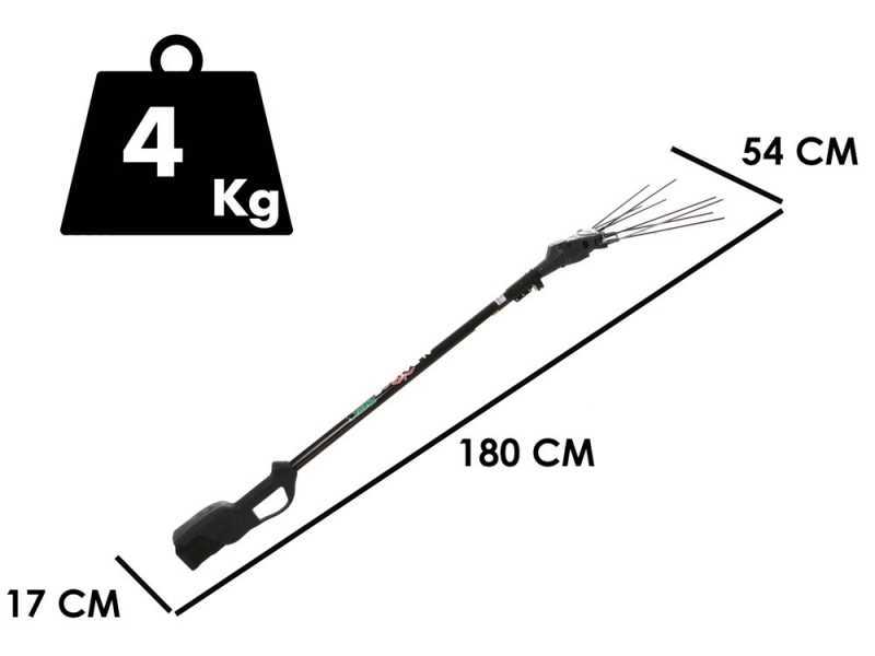 Zanon Albatros PRATIK C/AL 200 - Vareador de aceitunas con bater&iacute;as de litio - 2x (36 V - 5 Ah)