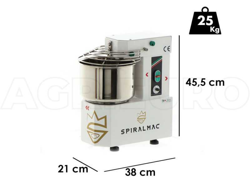 SPIRALMAC SV5HH ROYAL - Amasadora de espiral de alta hidrataci&oacute;n - 10 velocidades - 5 Kg