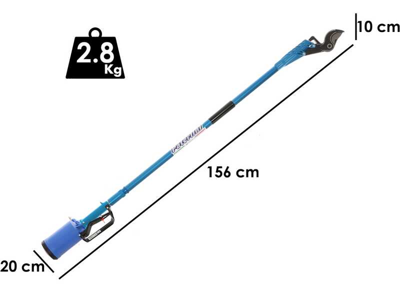 Tijeras de podar neum&aacute;ticas Paterlini Ara 8/D - p&eacute;rtiga fija de 1.0 metro - de aire comprimido