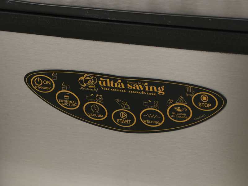 More than chef ULTRASAVING INOX - Envasadora al vac&iacute;o de campana - Barra de soldadura de 30 cm