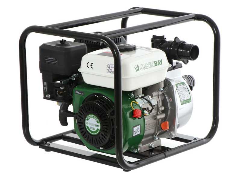 Motobomba de gasolina Greenbay GB-WP 50 - con racores de 50 mm