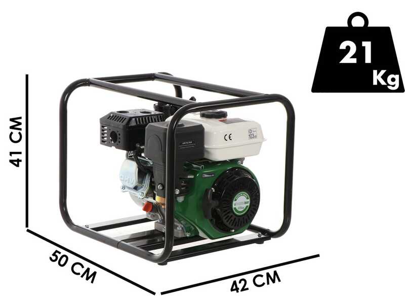 Motobomba de gasolina Greenbay GB-WP 50 - con racores de 50 mm