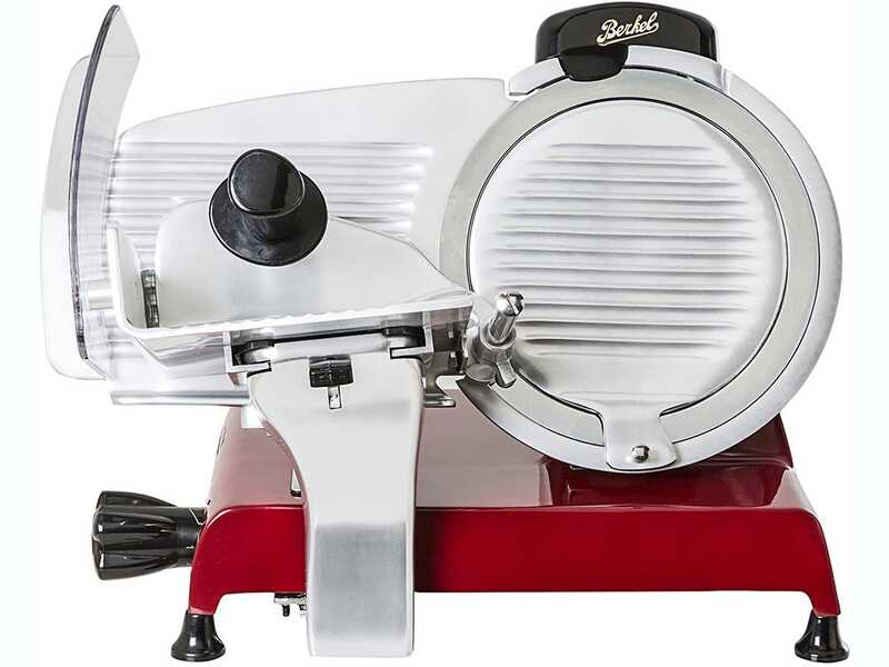 BERKEL Red Line 250 ROJA - Cortadora de fiambre con cuchilla de acero cromado de 250 mm