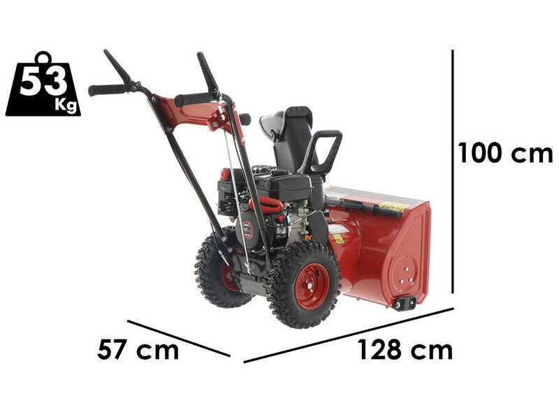 GeoTech ST 557 W EVO - Quitanieves de gasolina - Loncin H200