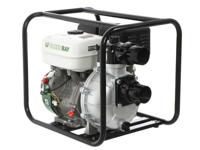 Motobomba de gasolina Greenbay GB-HPWP 80 - con racores de 80 mm - gran altura de elevaci&oacute;n