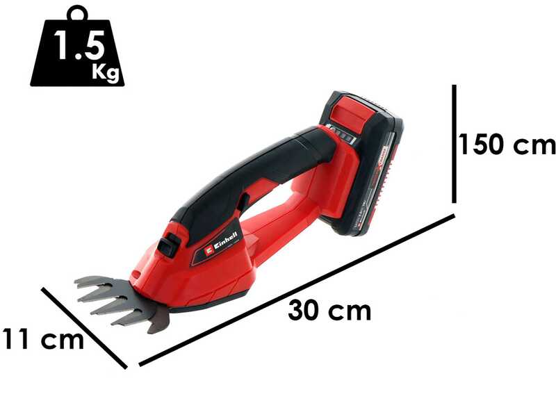 Einhell GE-CG 18/1 - Tijeras cortac&eacute;sped de bater&iacute;a - 18V 2.5Ah