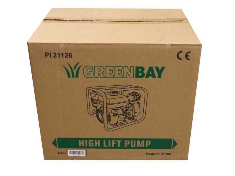 Motobomba de gasolina Greenbay GB-TWP 50 - con racores de 50 mm - para agua sucia