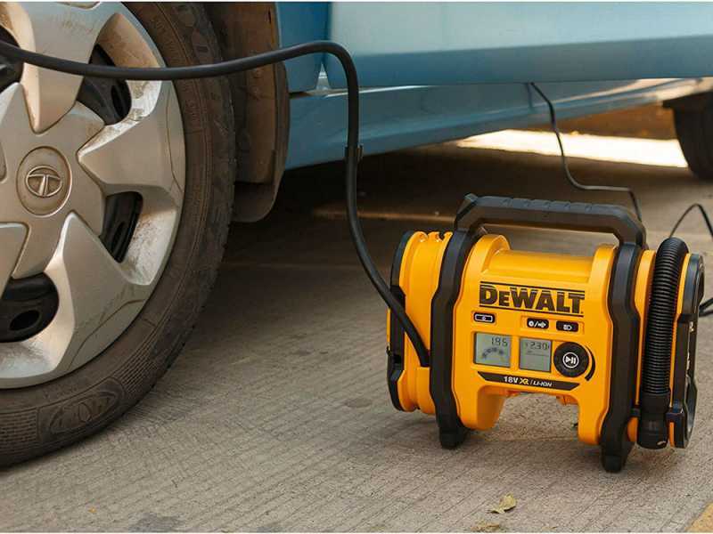 DeWalt DCC018N-XJ - Compresor de aire el&eacute;ctrico port&aacute;til monof&aacute;sico, sin aceite - BATER&Iacute;A Y CARGADOR NO EST&Aacute;N INCLUIDOS