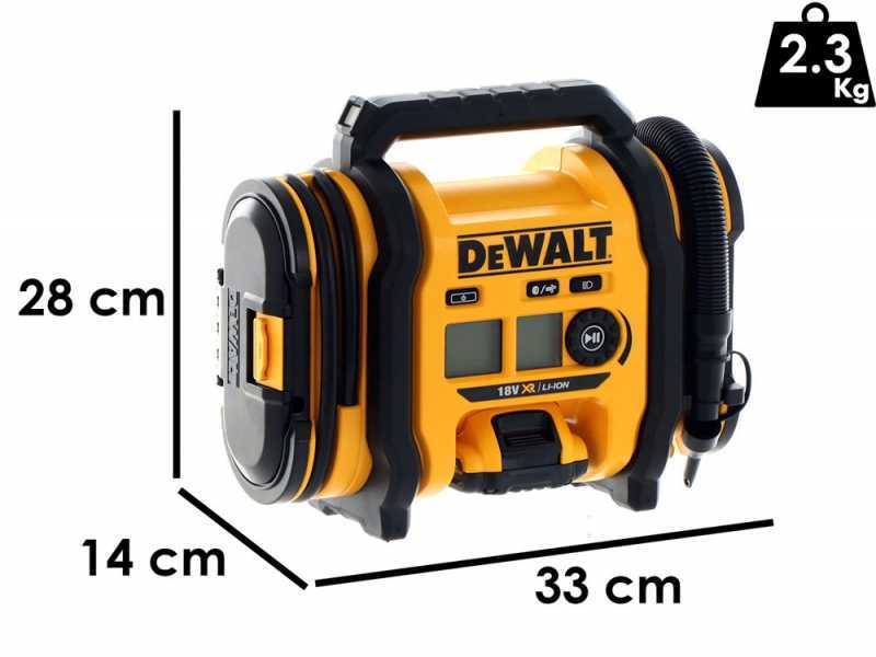 DeWalt DCC018N-XJ - Compresor de aire el&eacute;ctrico port&aacute;til monof&aacute;sico, sin aceite - BATER&Iacute;A Y CARGADOR NO EST&Aacute;N INCLUIDOS