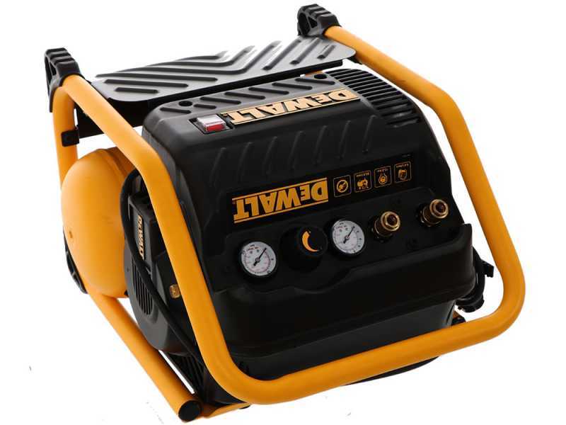 DeWalt DPC10QTC-QS - Compresor de aire el&eacute;ctrico port&aacute;til monof&aacute;sico, sin aceite - Motor 1.5 HP - 9.4 L