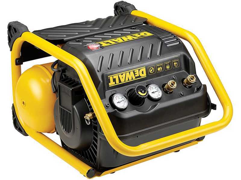 DeWalt DPC10QTC-QS - Compresor de aire el&eacute;ctrico port&aacute;til monof&aacute;sico, sin aceite - Motor 1.5 HP - 9.4 L