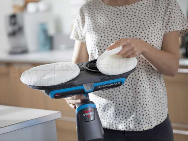 Bissell SpinWave Cordless - Fregadora de suelos para superficies duras - 18V