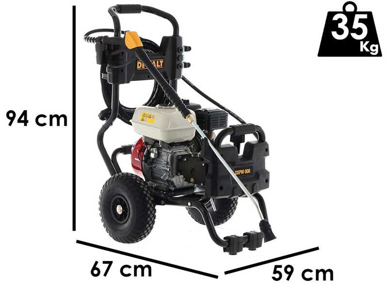 Hidrolimpiadora de gasolina DeWalt DXPW 008E con motor Honda GX 160 4 Tiempos - 190 bar - 600 l/h