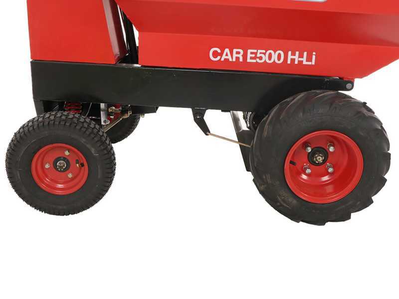 Carretilla de ruedas a bater&iacute;a GeotechPro Mini Dumper Car E500 H-Li - Caja dumper 500 kg