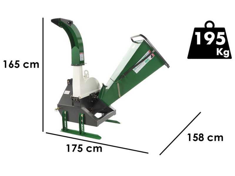 GreenBay GB-WTDC 100 - Biotrituradora para tractor - Rotor de corte